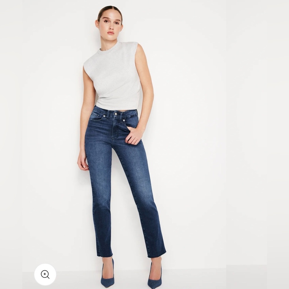 Good American Always Fit Good Classic Slim Straight Jeans